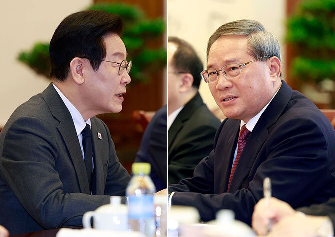 ‘中 2인자’ 만난 李대통령 “한중관계 발전