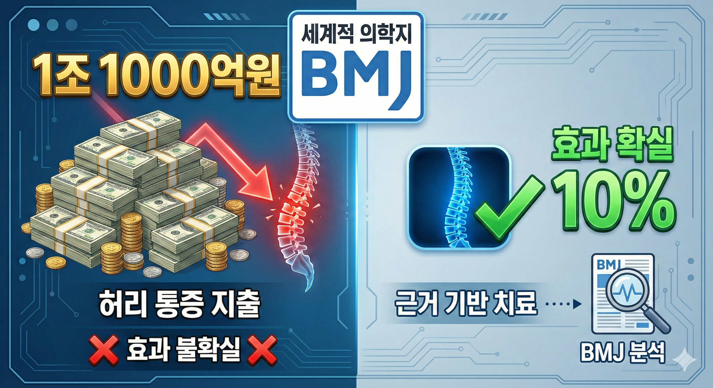 “허리 아파 쓴 1조1000억원의 배신…‘효과 확실’ 치료, 10%도 안 돼”