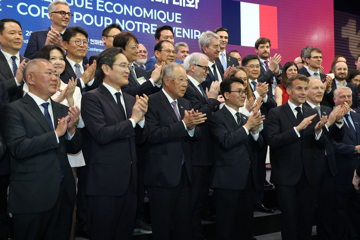 마크롱, 이재용·정의선 등과 회담…“프랑스에 투자해달라”